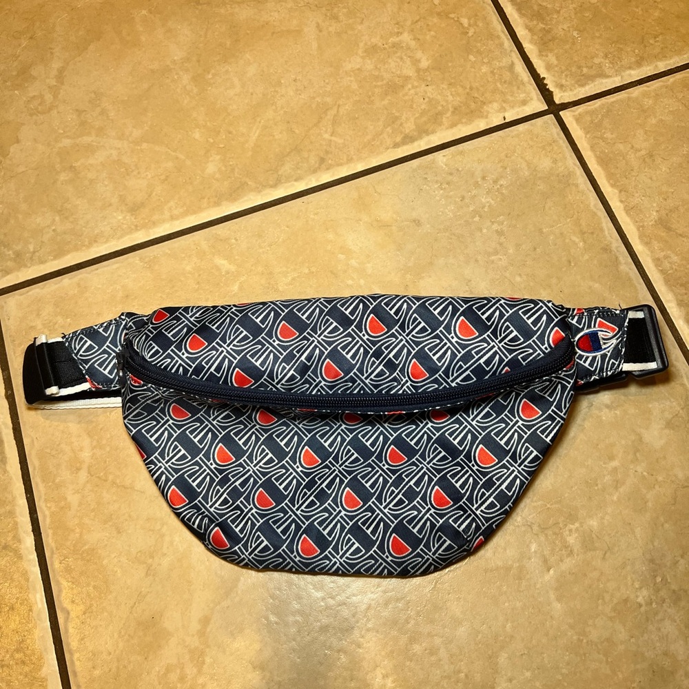 Champion Avery Navy and Red Patterned Crossbody Bag Fanny Pack